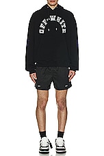 OFF-WHITE Stamp Swimshorts in Black & White, view 4, click to view large image.