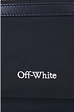 OFF-WHITE Core Round Nylon Backpack in Black, view 6, click to view large image.