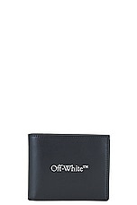 OFF-WHITE Bookish Bifold Wallet in Black & White, view 1, click to view large image.