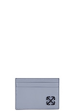 OFF-WHITE Jitney Card Case in Black & Grey, view 1, click to view large image.