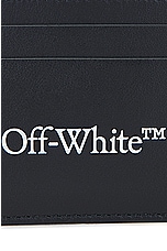 OFF-WHITE Bookish Card Case in Black & White, view 5, click to view large image.
