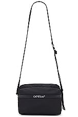 OFF-WHITE Outdoor Camera Bag in Black, view 1, click to view large image.