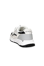 OFF-WHITE Runner B Sneaker in White & Black, view 3, click to view large image.