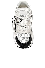 OFF-WHITE Runner B Sneaker in White & Black, view 4, click to view large image.