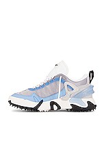 OFF-WHITE Odsy 2000 Sneaker in White, Light, & Blue, view 5, click to view large image.
