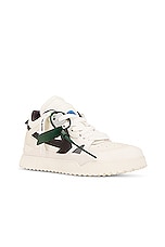 OFF-WHITE Sponge Sneaker in White & Black, view 2, click to view large image.