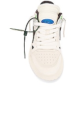 OFF-WHITE Sponge Sneaker in White & Black, view 4, click to view large image.