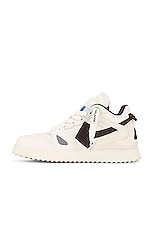 OFF-WHITE Sponge Sneaker in White & Black, view 5, click to view large image.
