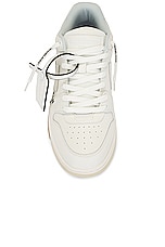 OFF-WHITE Out Of Office &quot;for Walking&quot; Sneaker in White & Black, view 4, click to view large image.