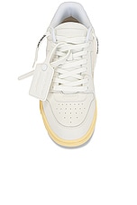 OFF-WHITE Out Of Office Sneaker in White, view 4, click to view large image.