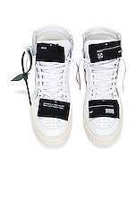 OFF-WHITE 3.0 Off Court Sneaker in White & Black, view 4, click to view large image.