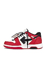 OFF-WHITE Out Of Office Calf in Red & Black, view 5, click to view large image.