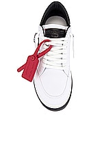 OFF-WHITE New Low Vulcanized Canvas in White & Black, view 4, click to view large image.