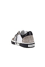 OFF-WHITE New Low Vulcanized Suede in White & Grey, view 3, click to view large image.
