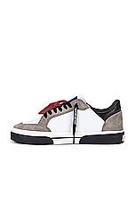 OFF-WHITE New Low Vulcanized Suede in White & Grey, view 5, click to view large image.