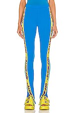 OFF-WHITE Athleisure Logo Band Split Legging in Blue | FWRD