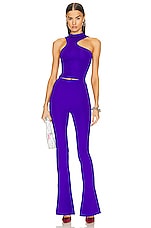 OFF-WHITE Sleek Split Legging in Purple, view 4, click to view large image.