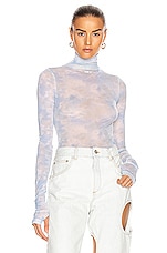 tie dye turtleneck bodysuit