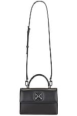 OFF-WHITE Jitney 1.4 Top Handle Bag in Black, view 1, click to view large image.
