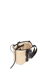 OFF-WHITE Day Off Small Raffia Bag in Beige, view 5, click to view large image.