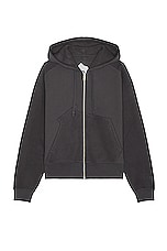 Objects IV Life Thought Bubble Paneled Hoodie in Anthracite Grey, view 1, click to view large image.