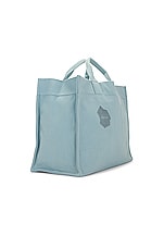 Objects IV Life Logo Beach Tote in Ice Blue, view 3, click to view large image.