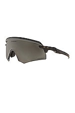 Oakley Encoder Sunglasses in Black & Grey, view 2, click to view large image.