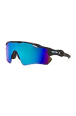 Oakley Radar Ev Path Sunglasses in Black & Blue, view 2, click to view large image.