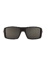 Oakley Heliostat Polarized Sunglasses in Black & Grey, view 1, click to view large image.