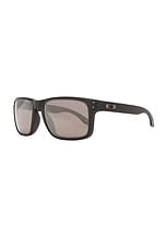 Oakley Holbrook Square Sunglasses in Matte Black, view 2, click to view large image.