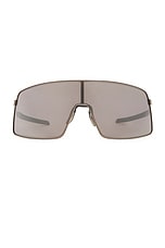Oakley Sutro Ti Shield Sunglasses in Matte Gunmetal, view 1, click to view large image.