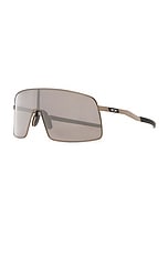 Oakley Sutro Ti Shield Sunglasses in Matte Gunmetal, view 2, click to view large image.