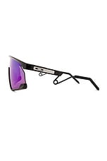 Oakley Bxtr Metal Sunglasses in Black & Purple, view 3, click to view large image.