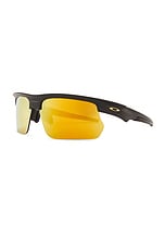 Oakley Bisphaera Polarized Sunglasses in Black & Yellow, view 2, click to view large image.