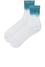 On All Day Sock in White & Wash, view 2, click to view large image.