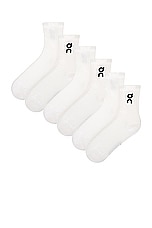 On Logo 3 Pack Sock in White, view 2, click to view large image.