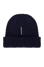 On Studio Beanie in Navy, view 1, click to view large image.