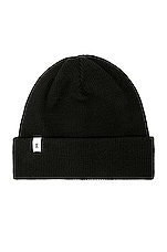 On Merino Beanie in Black, view 1, click to view large image.