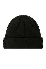 On Merino Beanie in Black, view 2, click to view large image.