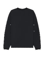 On Studio Pullover in Black, view 2, click to view large image.