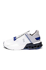 On Cloudnova Flux Sneaker in Undyed-white & Cobalt, view 8, click to view large image.