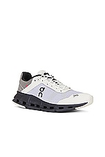 On Cloudnova Z5 Rush Sneaker in Pearl & Black, view 2, click to view large image.