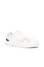 On The Roger Clubhouse Sneaker in White & Acacia, view 2, click to view large image.
