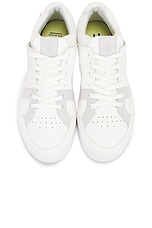 On The Roger Clubhouse Sneaker in White & Acacia, view 4, click to view large image.