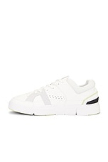 On The Roger Clubhouse Sneaker in White & Acacia, view 5, click to view large image.