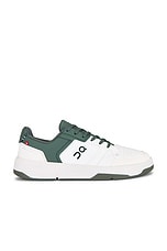 On The Roger Clubhouse Sneakers in White & Olive | FWRD