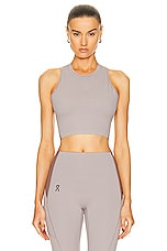 On Movement Crop Top in Zinc & Grape, view 1, click to view large image.