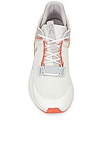 On Cloudnova Flux Sneaker in Undyed White & Savannah, view 4, click to view large image.