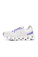 On Cloudswift 3 Sneaker in White & Blueberry, view 5, click to view large image.