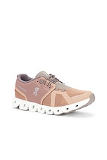 On Cloud 5 Sneaker in Rosebrown & Fog, view 2, click to view large image.